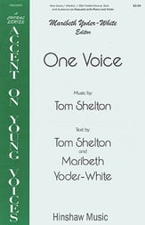 One Voice SSA choral sheet music cover